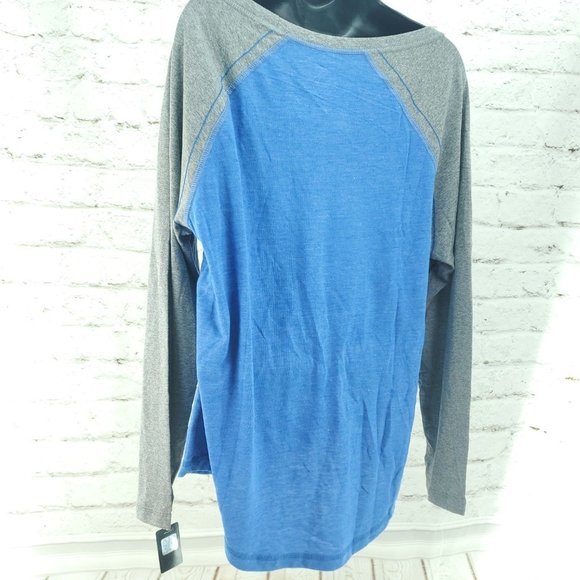 NFL Womens Blue Gray Indianapolis Lightweight Long Sleeve Activewear Top Size 1 - Picture 3 of 13